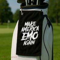 Make America Emo Again Emo Culture Golf Towel thumb 2