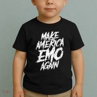 Make America Emo Again Emo Culture Toddler T-Shirt thumb 2