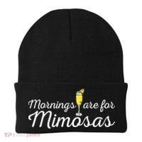 Mornings Are For Mimosas Brunch Breakfast Outfit Beanie thumb 0