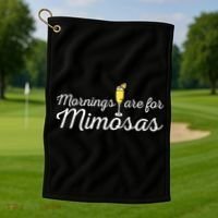 Mornings Are For Mimosas Brunch Breakfast Outfit Golf Towel thumb 1