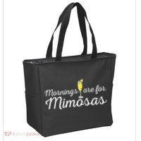 Mornings Are For Mimosas Brunch Breakfast Outfit Tote Bag thumb 2