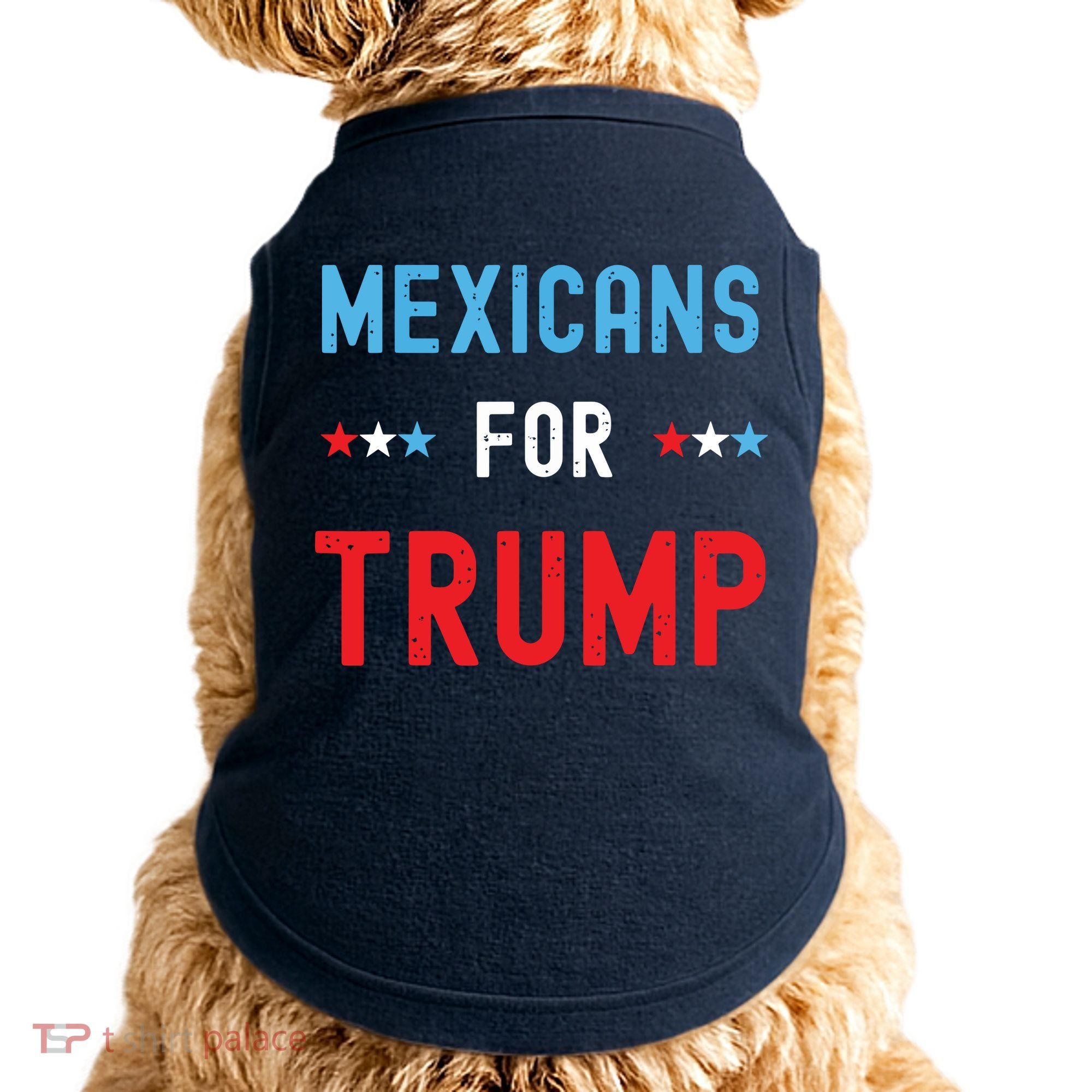 Mexican Americans For Trump Hispanic Vote Republican Gift Doggie Tank