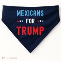 Mexican Americans For Trump Hispanic Vote Republican Gift USA-Made Doggie Bandana thumb 0