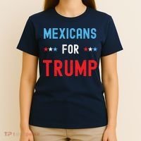 Mexican Americans For Trump Hispanic Vote Republican Gift T-Shirt thumb 4