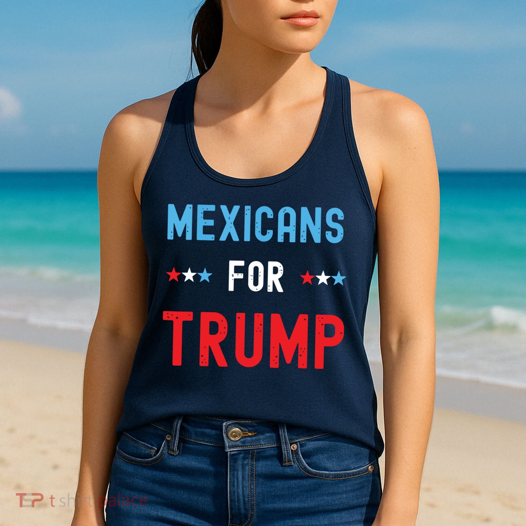 Mexican Americans For Trump Hispanic Vote Republican Gift Women's Tank Top