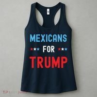 Mexican Americans For Trump Hispanic Vote Republican Gift Women's Tank Top thumb 3