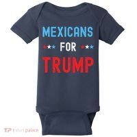 Mexican Americans For Trump Hispanic Vote Republican Gift Baby Bodysuit thumb 0