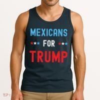 Mexican Americans For Trump Hispanic Vote Republican Gift Tank Top thumb 3