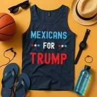 Mexican Americans For Trump Hispanic Vote Republican Gift Tank Top thumb 4