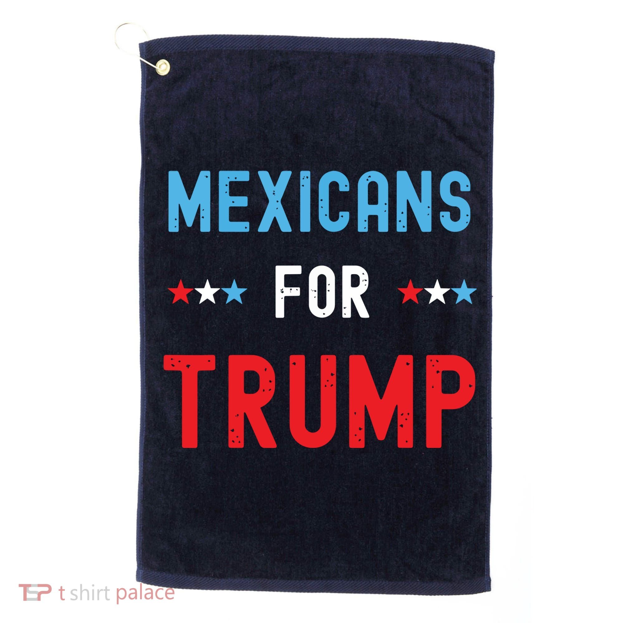 Mexican Americans For Trump Hispanic Vote Republican Gift Golf Towel