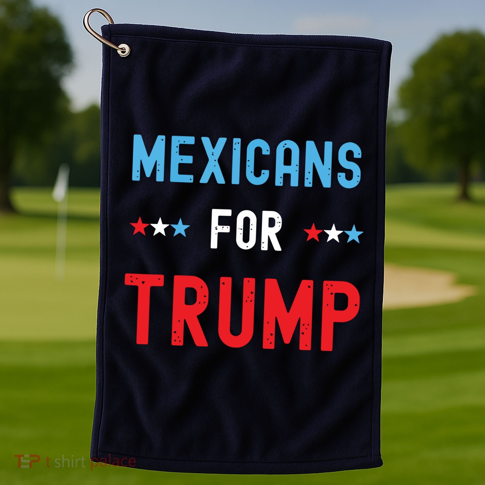 Mexican Americans For Trump Hispanic Vote Republican Gift Golf Towel