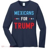 Mexican Americans For Trump Hispanic Vote Republican Gift Women's Long Sleeve Shirt thumb 0