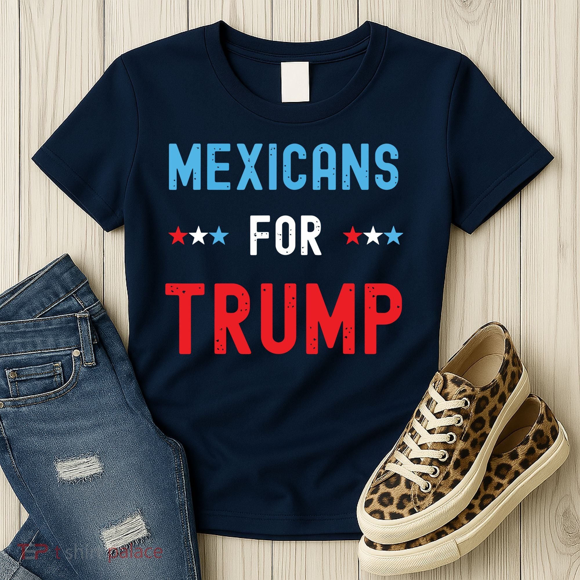 Mexican Americans For Trump Hispanic Vote Republican Gift Women's T-Shirt