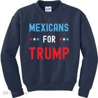 Mexican Americans For Trump Hispanic Vote Republican Gift Kids Sweatshirt thumb 0