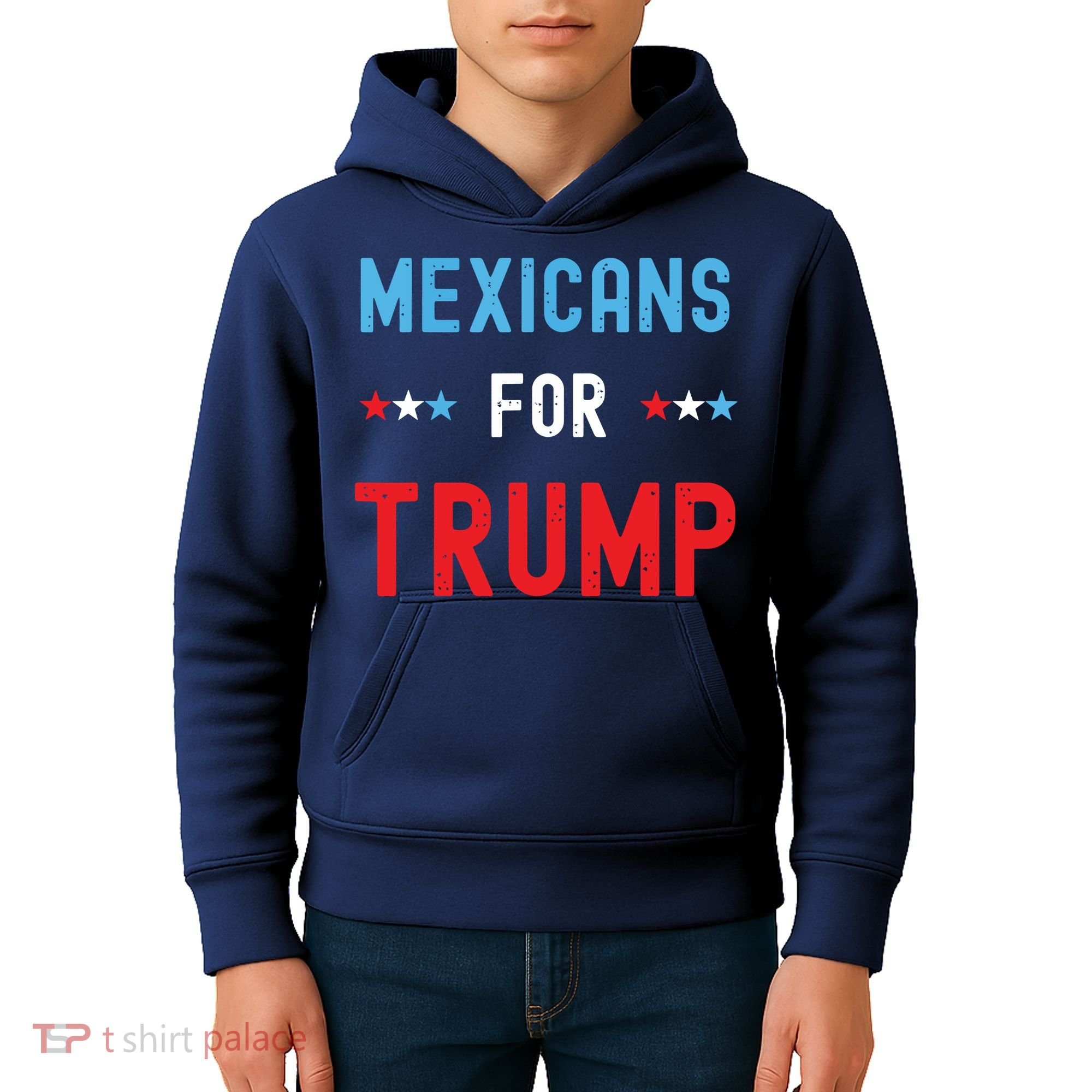 Mexican Americans For Trump Hispanic Vote Republican Gift Kids Hoodie