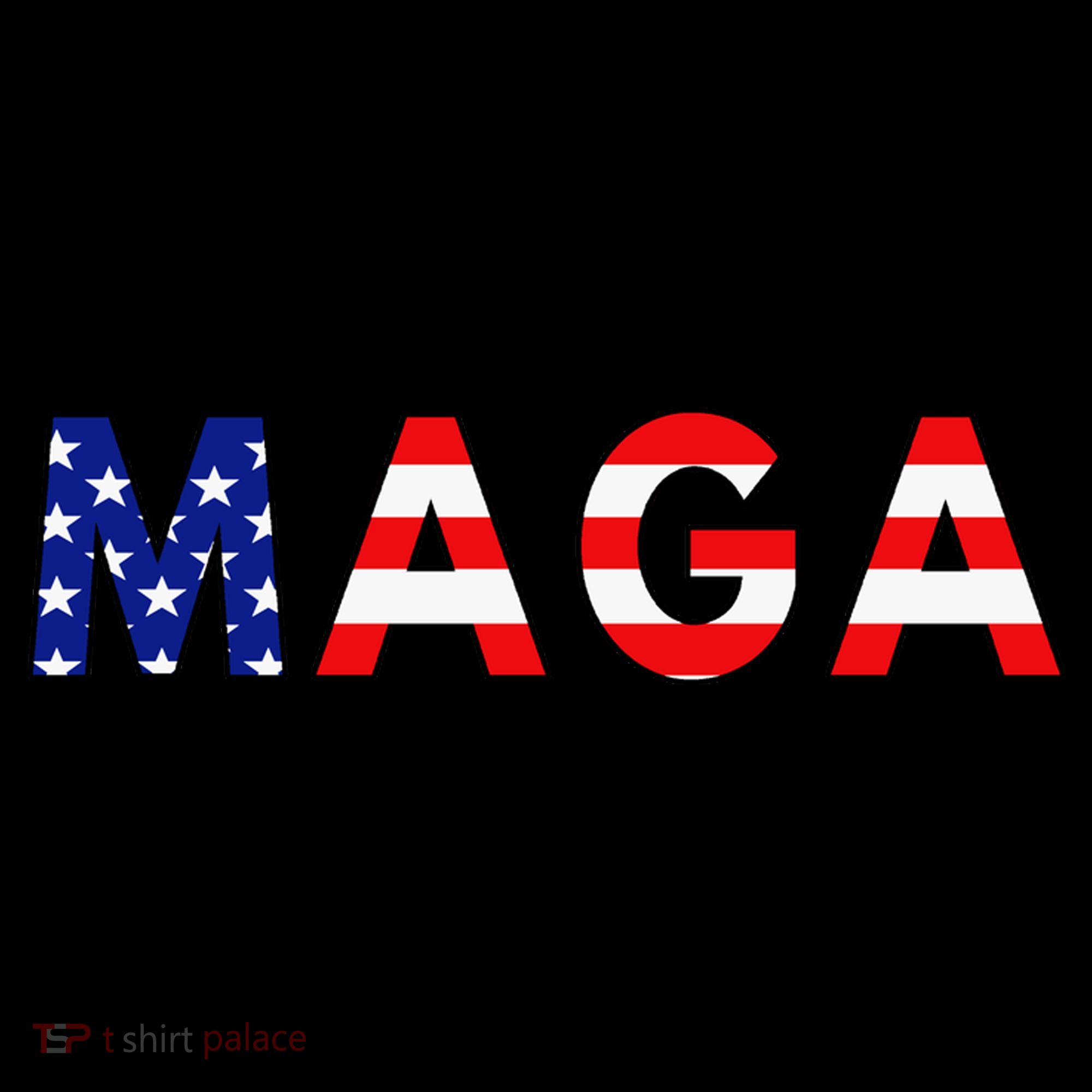 Maga American Flag USA-Made Doggie Bandana
