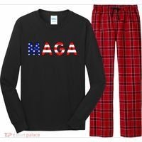 Maga American Flag Long Sleeve Pajama Set thumb 0