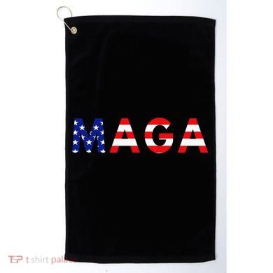 Maga American Flag Golf Towel