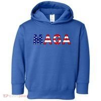 Maga American Flag Toddler Hoodie thumb 0