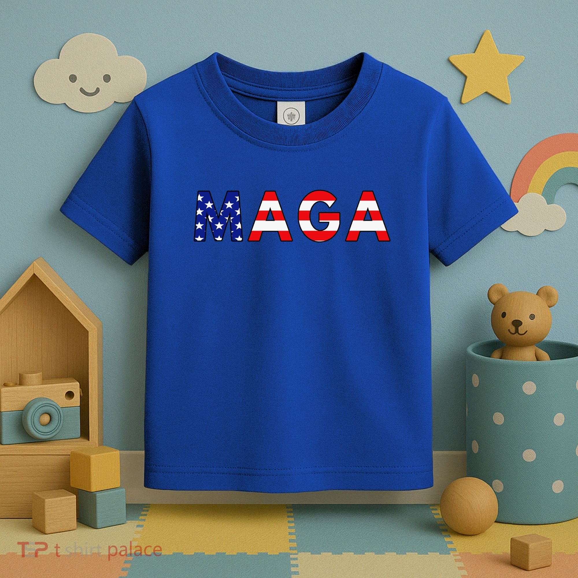 Maga American Flag Toddler T-Shirt