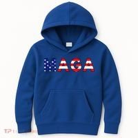 Maga American Flag Kids Hoodie thumb 0