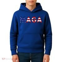 Maga American Flag Kids Hoodie thumb 4