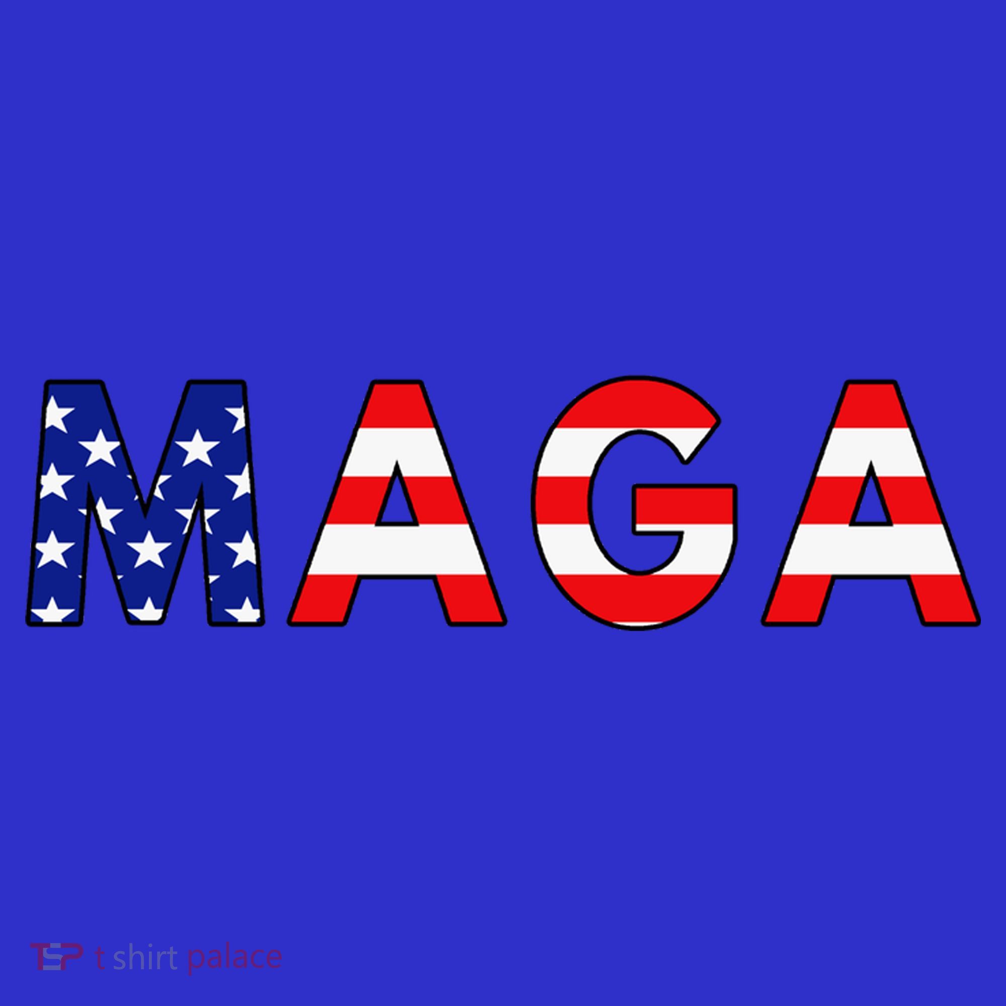Maga American Flag Kids Hoodie
