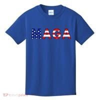 Maga American Flag Kids T-Shirt thumb 0