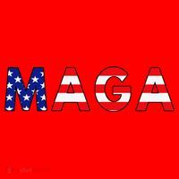Maga American Flag Santa Hat thumb 1