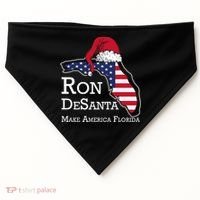 Make America Florida Ron DeSanta DeSantis Election Christmas USA-Made Doggie Bandana thumb 0