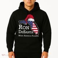 Make America Florida Ron DeSanta DeSantis Election Christmas Hoodie thumb 2