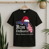 Make America Florida Ron DeSanta DeSantis Election Christmas T-Shirt thumb 2