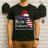 Make America Florida Ron DeSanta DeSantis Election Christmas T-Shirt thumb 6