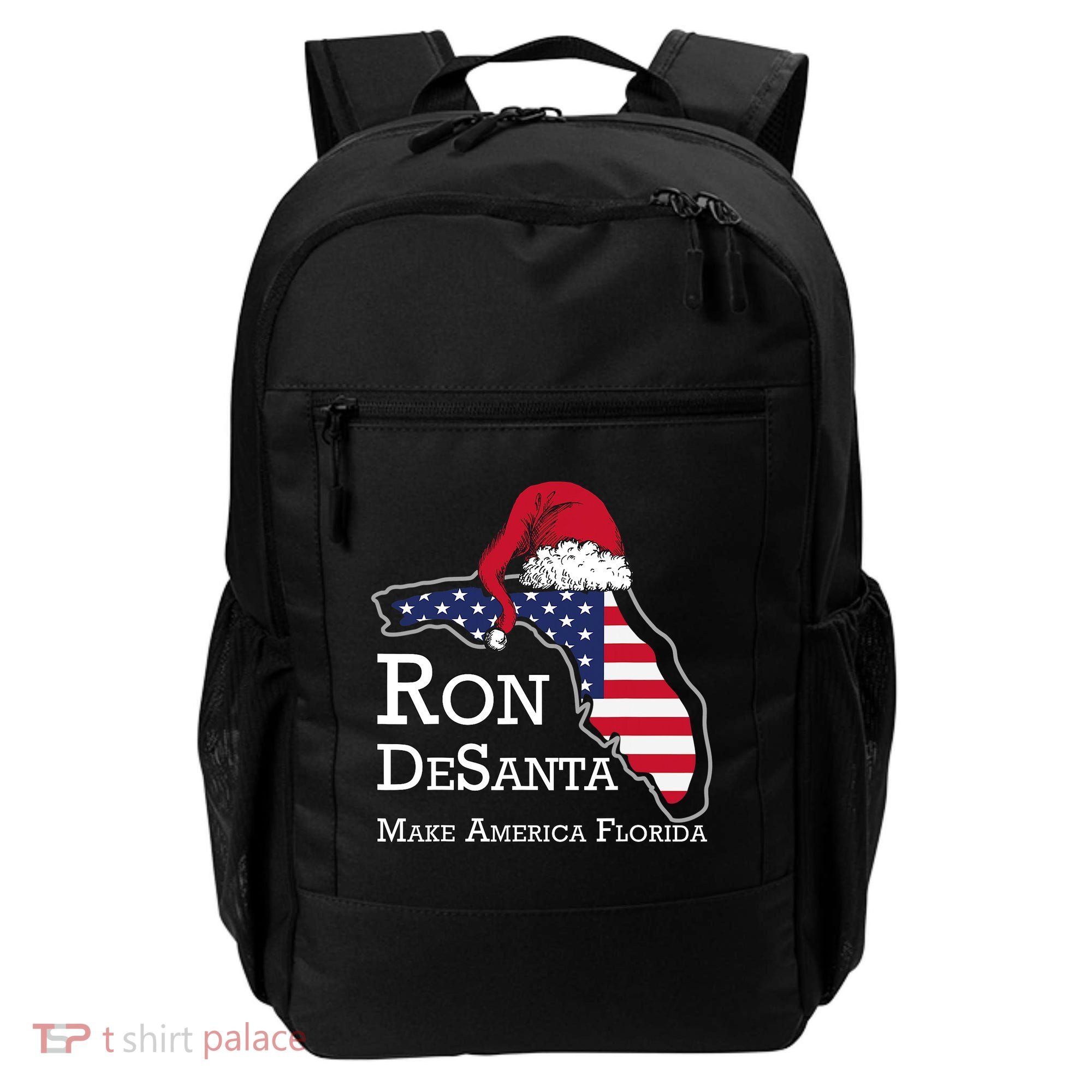 Make America Florida Ron DeSanta DeSantis Election Christmas Backpack
