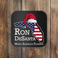 Make America Florida Ron DeSanta DeSantis Election Christmas Coaster thumb 0