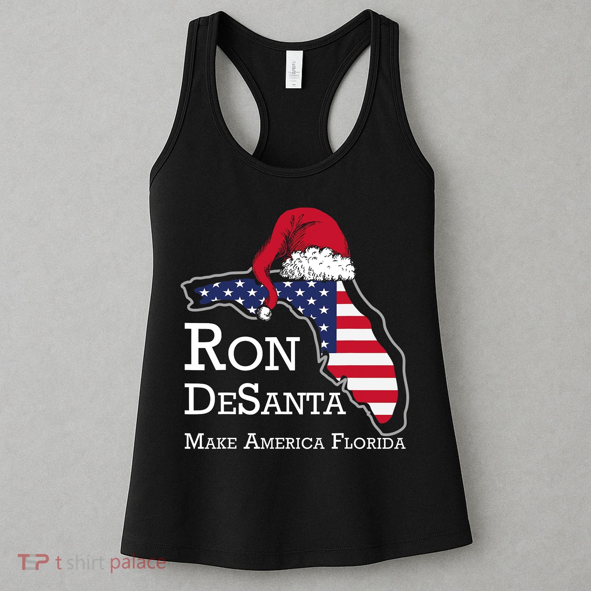 Make America Florida Ron DeSanta DeSantis Election Christmas Women's Tank Top