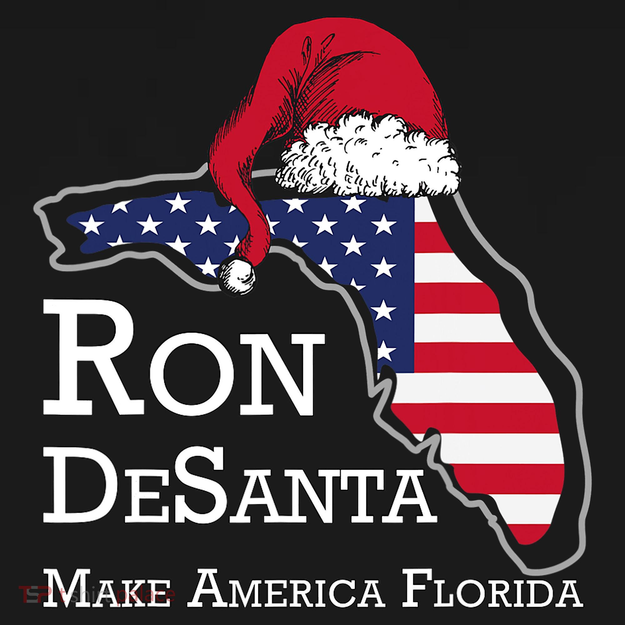 Make America Florida Ron DeSanta DeSantis Election Christmas Baby Bodysuit