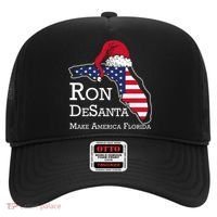 Make America Florida Ron DeSanta DeSantis Election Christmas Hat thumb 0