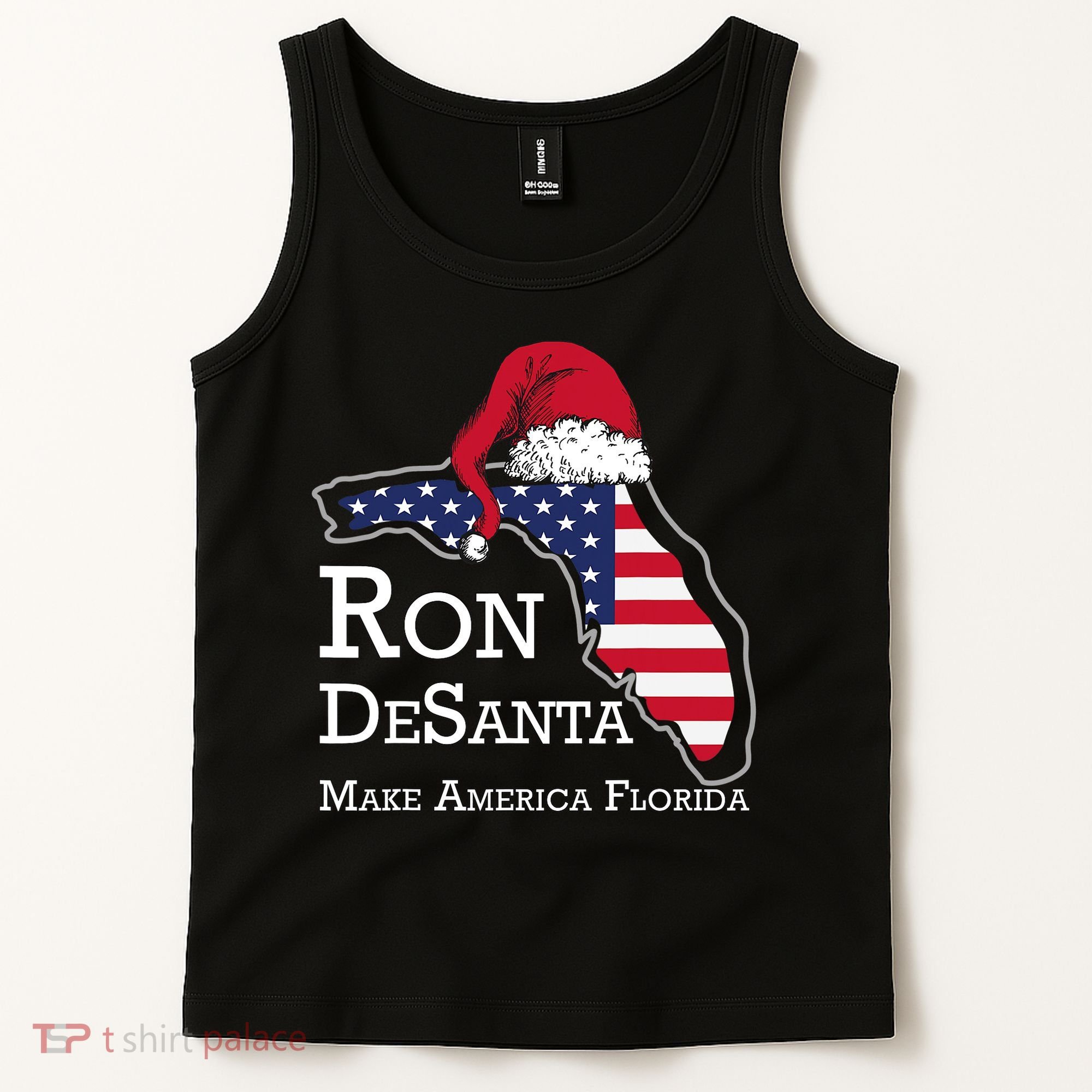 Make America Florida Ron DeSanta DeSantis Election Christmas Tank Top
