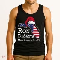 Make America Florida Ron DeSanta DeSantis Election Christmas Tank Top thumb 3