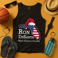 Make America Florida Ron DeSanta DeSantis Election Christmas Tank Top thumb 4