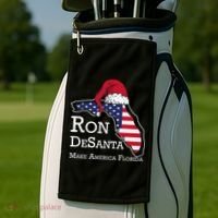 Make America Florida Ron DeSanta DeSantis Election Christmas Golf Towel thumb 2