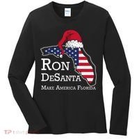 Make America Florida Ron DeSanta DeSantis Election Christmas Women's Long Sleeve Shirt thumb 0