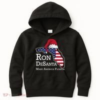 Make America Florida Ron DeSanta DeSantis Election Christmas Kids Hoodie thumb 0
