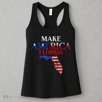 Make America Florida Funny Patriotic Freedom USA Women's Tank Top thumb 3