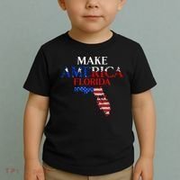 Make America Florida Funny Patriotic Freedom USA Toddler T-Shirt thumb 2