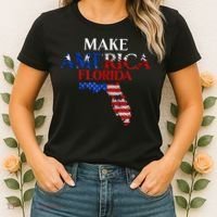 Make America Florida Funny Patriotic Freedom USA Women's T-Shirt thumb 2