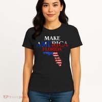 Make America Florida Funny Patriotic Freedom USA Women's T-Shirt thumb 4