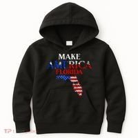 Make America Florida Funny Patriotic Freedom USA Kids Hoodie thumb 0