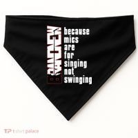 Mics Are For Singing Not Swinging USA-Made Doggie Bandana thumb 0